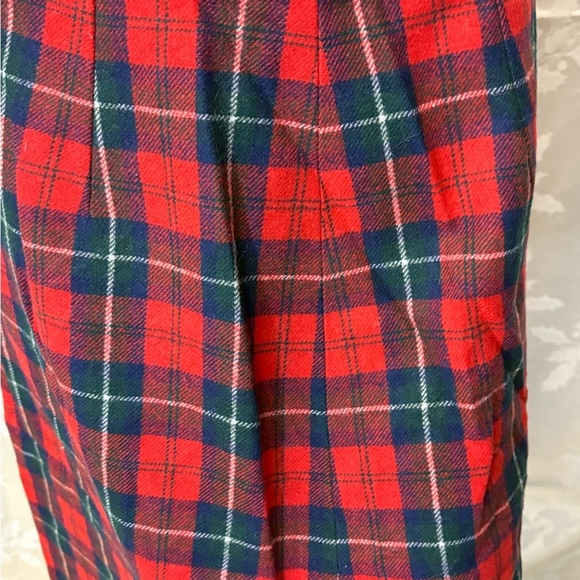 Pendleton Red and Green Plaid Midi Skirt - Picture 3 of 8
